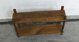 Antikes kleines Wandregal aus Nussbaum Holz HE259