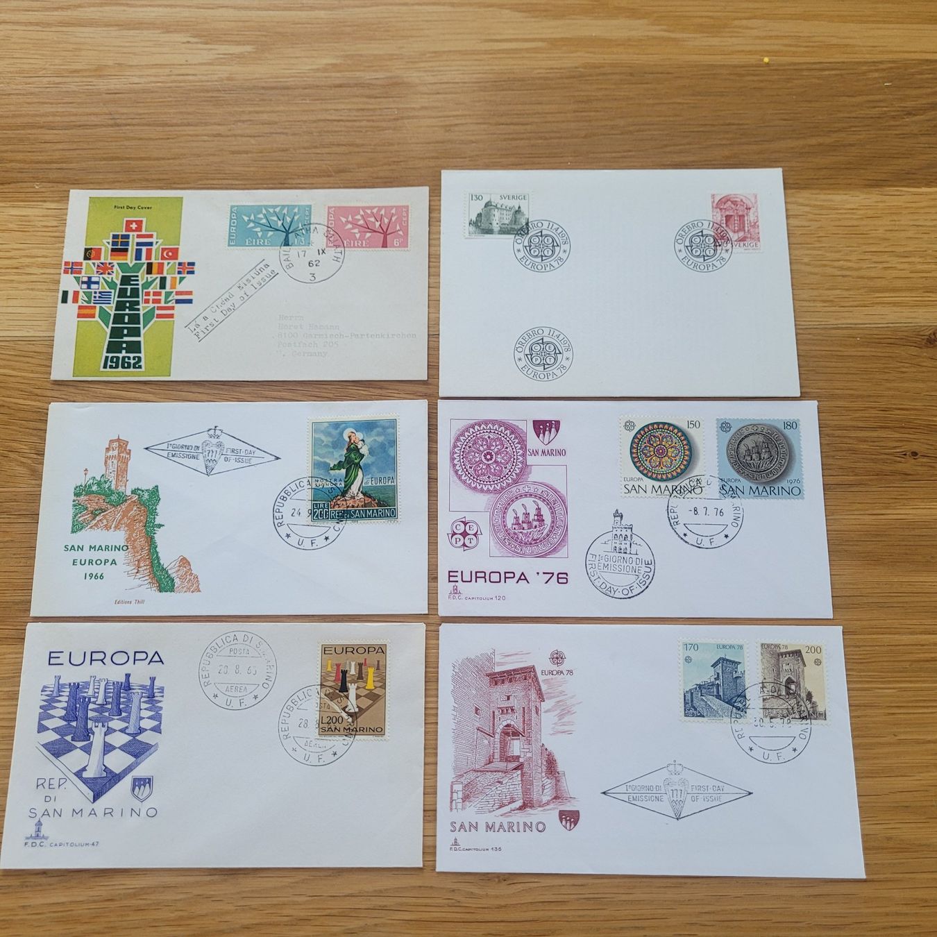 Tutti i francobolli: Lot FDC Europa – Usato da Biel/Bienne venduto da Destockweb