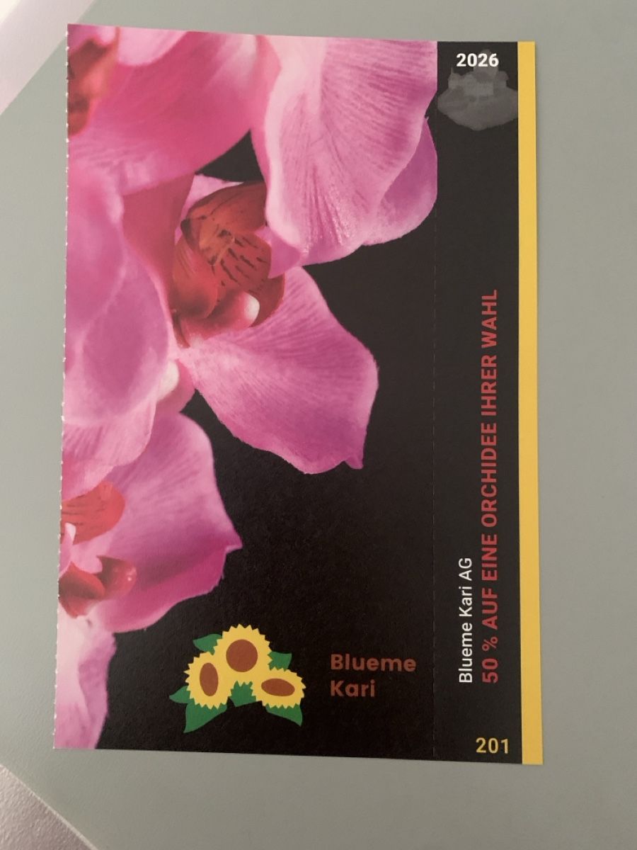 Buoni: 2für1 Orchidee Blueme Kari Seon – Nuovo e nell'imballaggio originale da Attelwil venduto da TaraLee