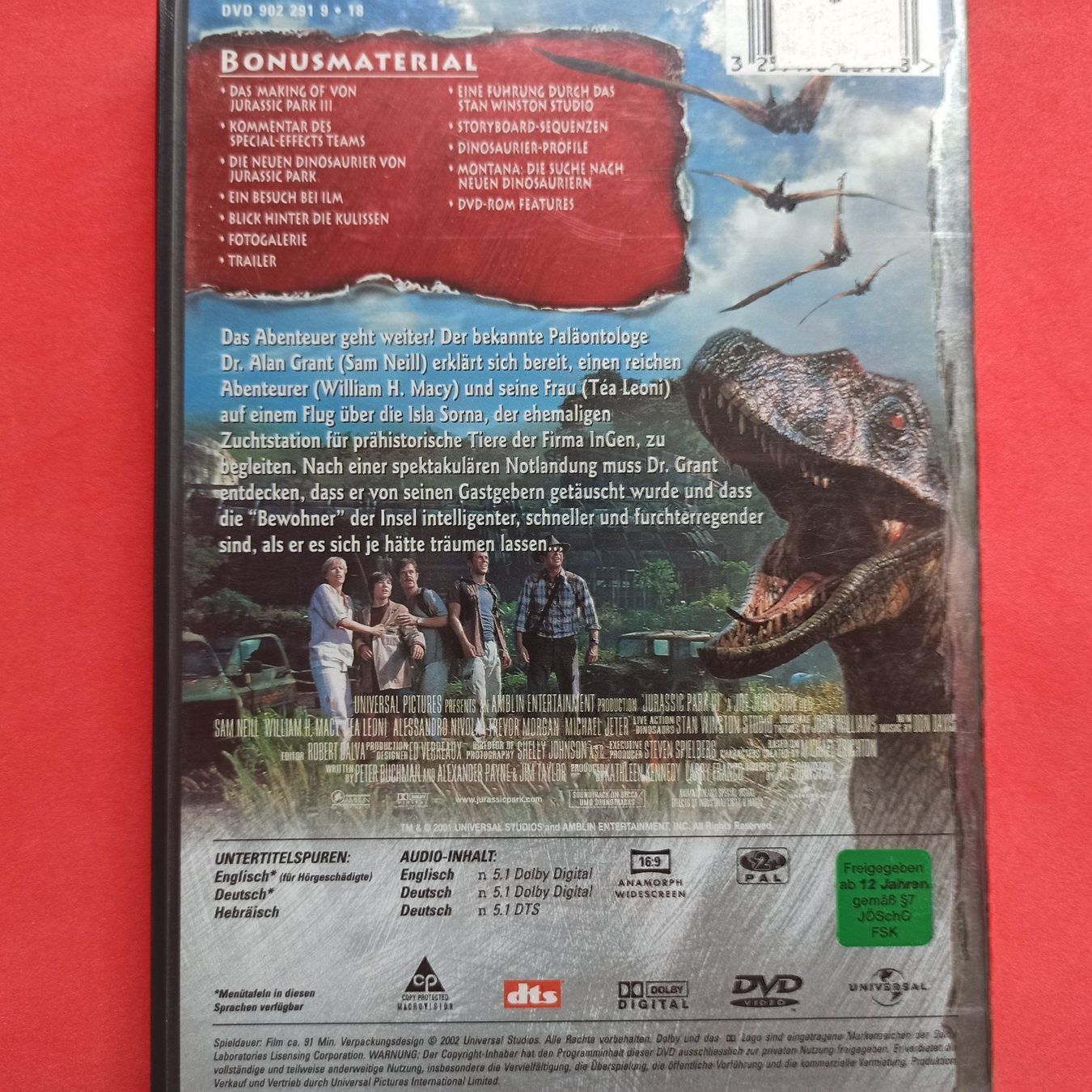 Tutti i DVDs: Jurassic Park 3 – Usato da Dübendorf venduto da kb86_MOVIE 1