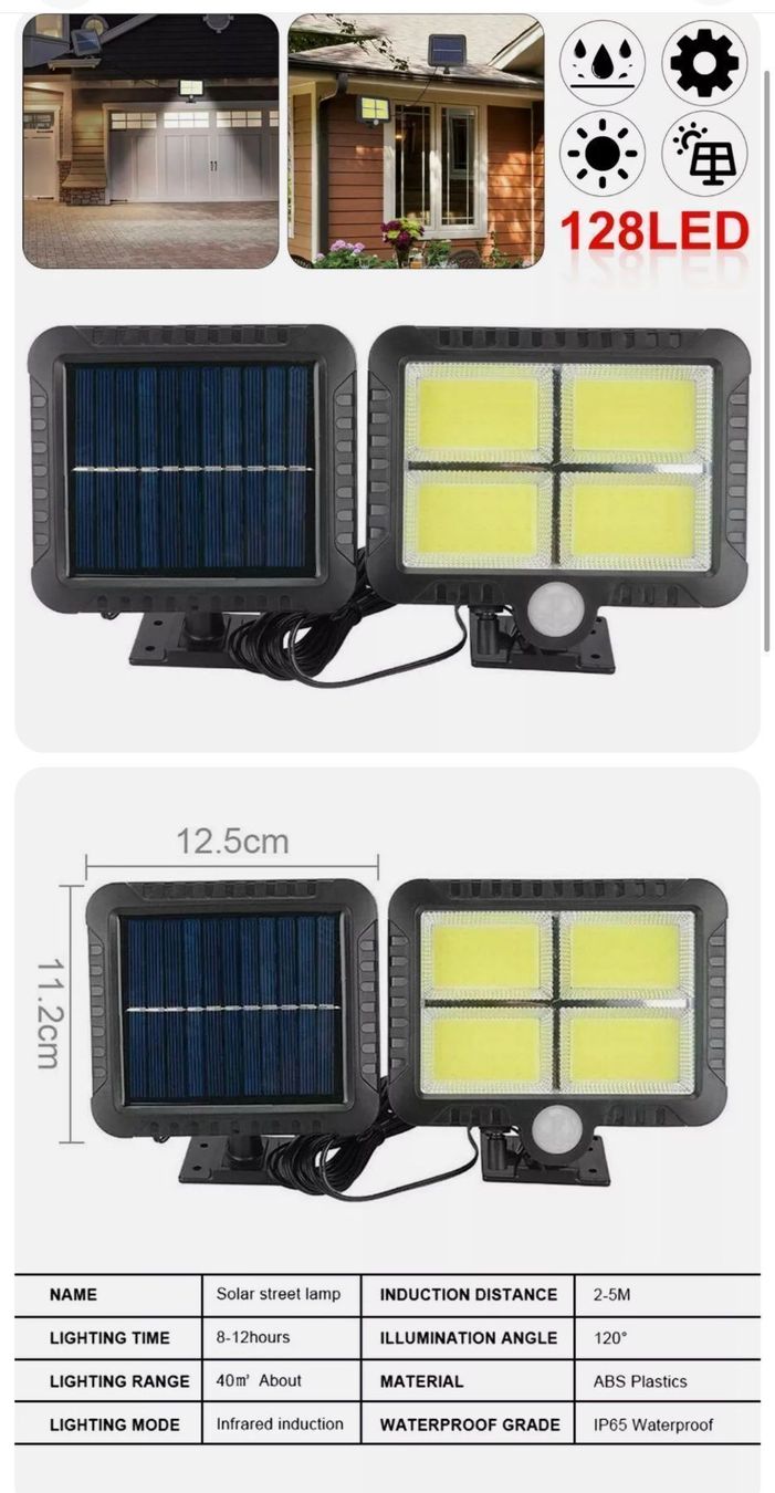 Lampade: + LED-Solarlicht-Außen-Flutlichtsensor-Strahler mit Bewegung – Nuovo e nell'imballaggio originale da Amriswil venduto da JaJa-Express