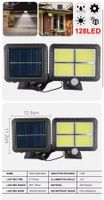 + LED-Solarlicht-Außen-Flutlichtsensor-Strahler mit Bewegung