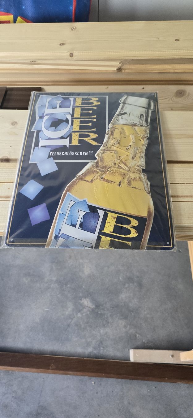 Feldschlösschen Schilder: Blechschild Feldschlösschen – Neu (gemäss Beschreibung) aus Lauperswil von iveco6