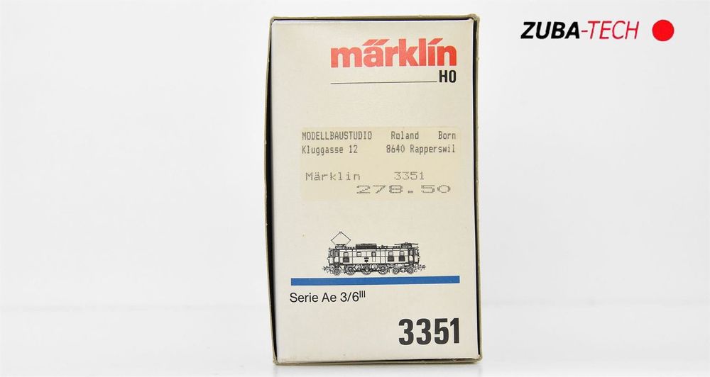 Motrice Märklin HAMO 3351 échelle HO - Série Ae 3/6' N°10439 - 2 Rails - Occasion