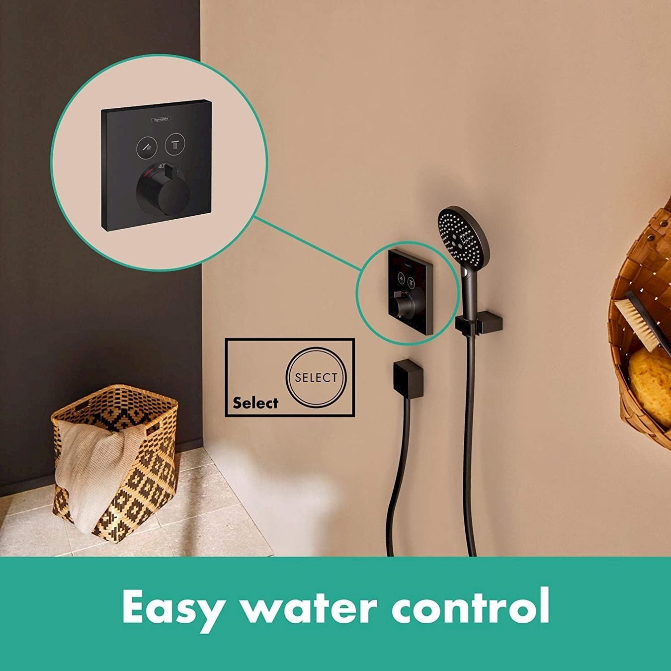 Robinetterie: Hansgrohe ShowerSelectThermostat schwarz – Neuf avec emballage d'origine à Bottighofen par zaap 1