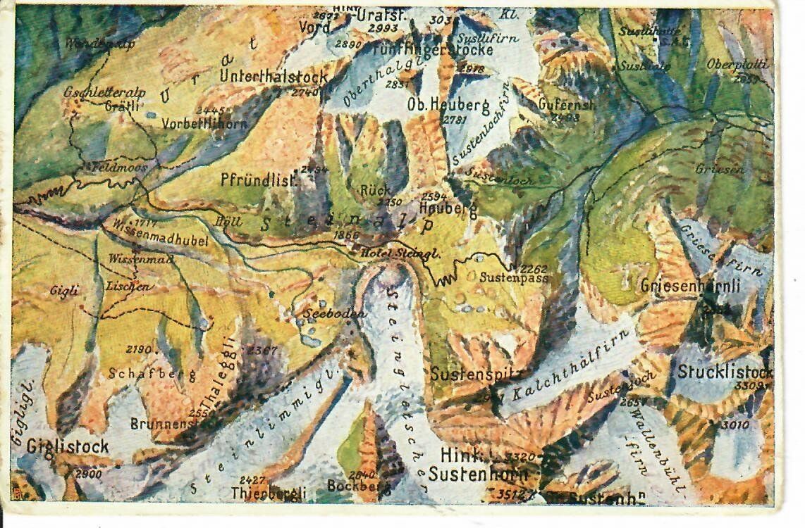 Cartoline postali: Panoramakarte Sustenpass – Usato da Hochdorf venduto da Ziegel-16