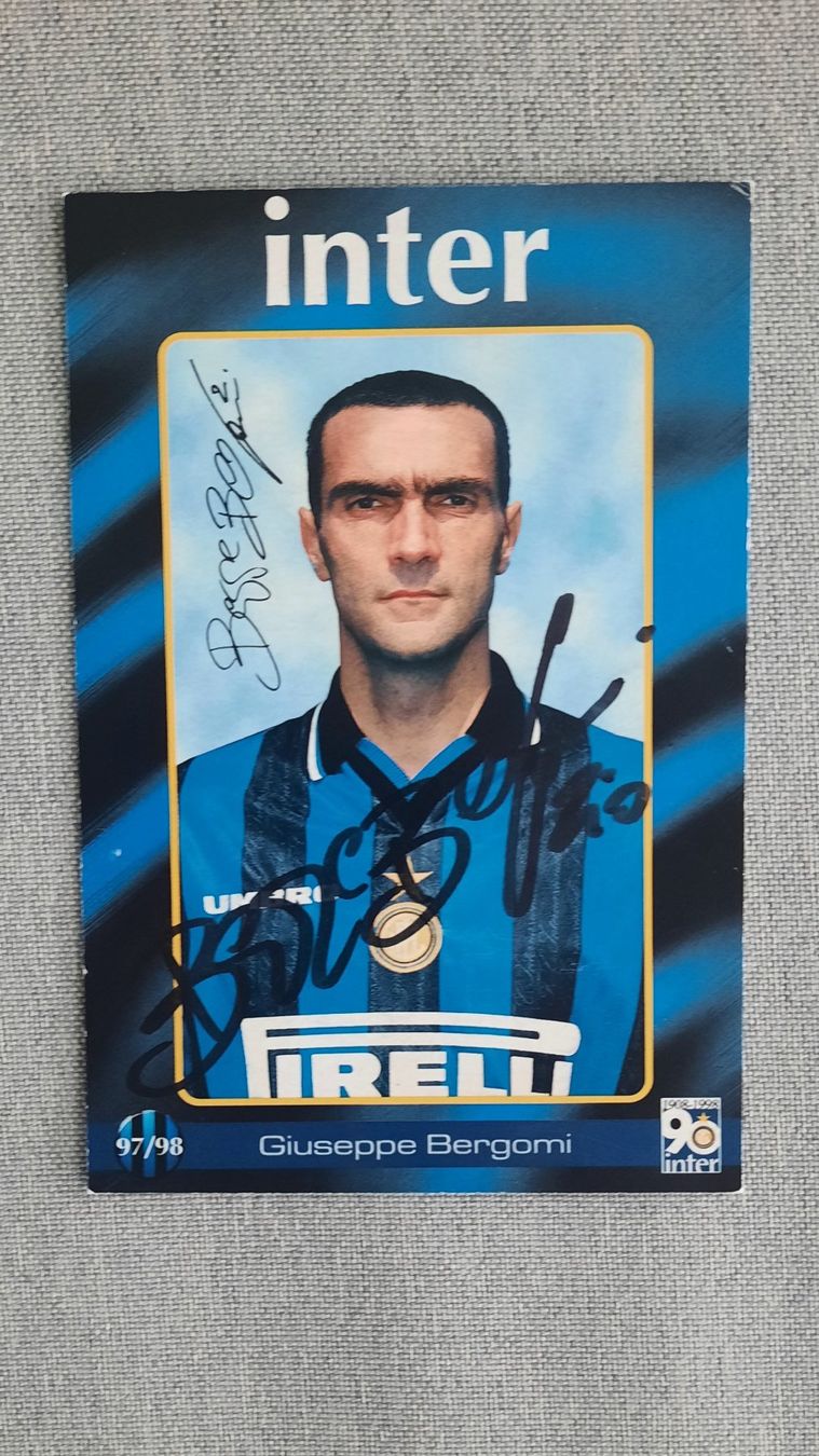 Autographes: Autogrammkarte Guiseppe Bergomi – D'occasion à Schmerikon par Olympia04
