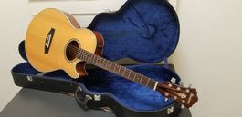 Ibanez AE400 western gitarre mit tonabnehmer,inkl.koffer