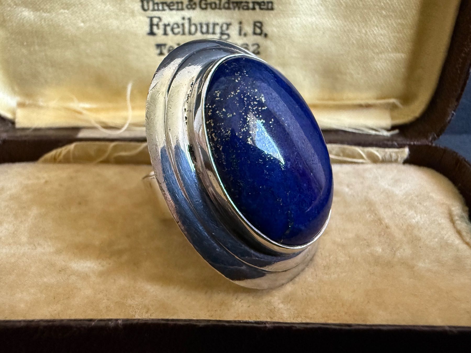 Bagues: Silber Ring mit Lapislazuli 800 – D'occasion à Spiegel b. Bern par Rogger72 1
