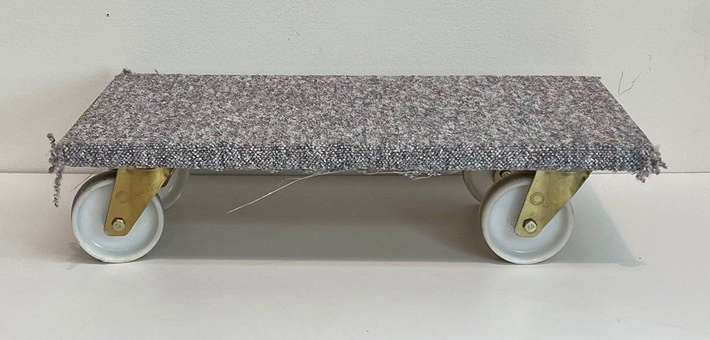 PROREGAL SparSet 6x Transportroller Für Euroboxen 60 X 40 Cm Mit Gummiräder Gelb Offenes Deck 2 Lenkrollen Und 2 Bremsrollen Traglast 300 Kg