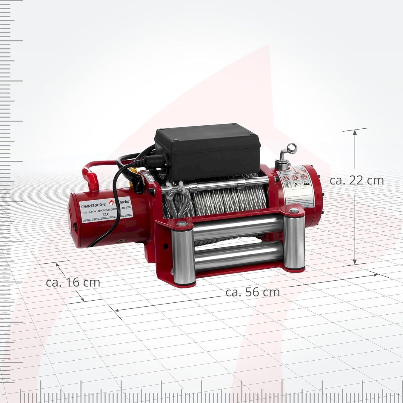 Altro per stoccaggio & trasporto: Rotfuchs EWR13000 Seilwinde 12V 5900kg – Nuovo e nell'imballaggio originale da Bottighofen venduto da zaap 6
