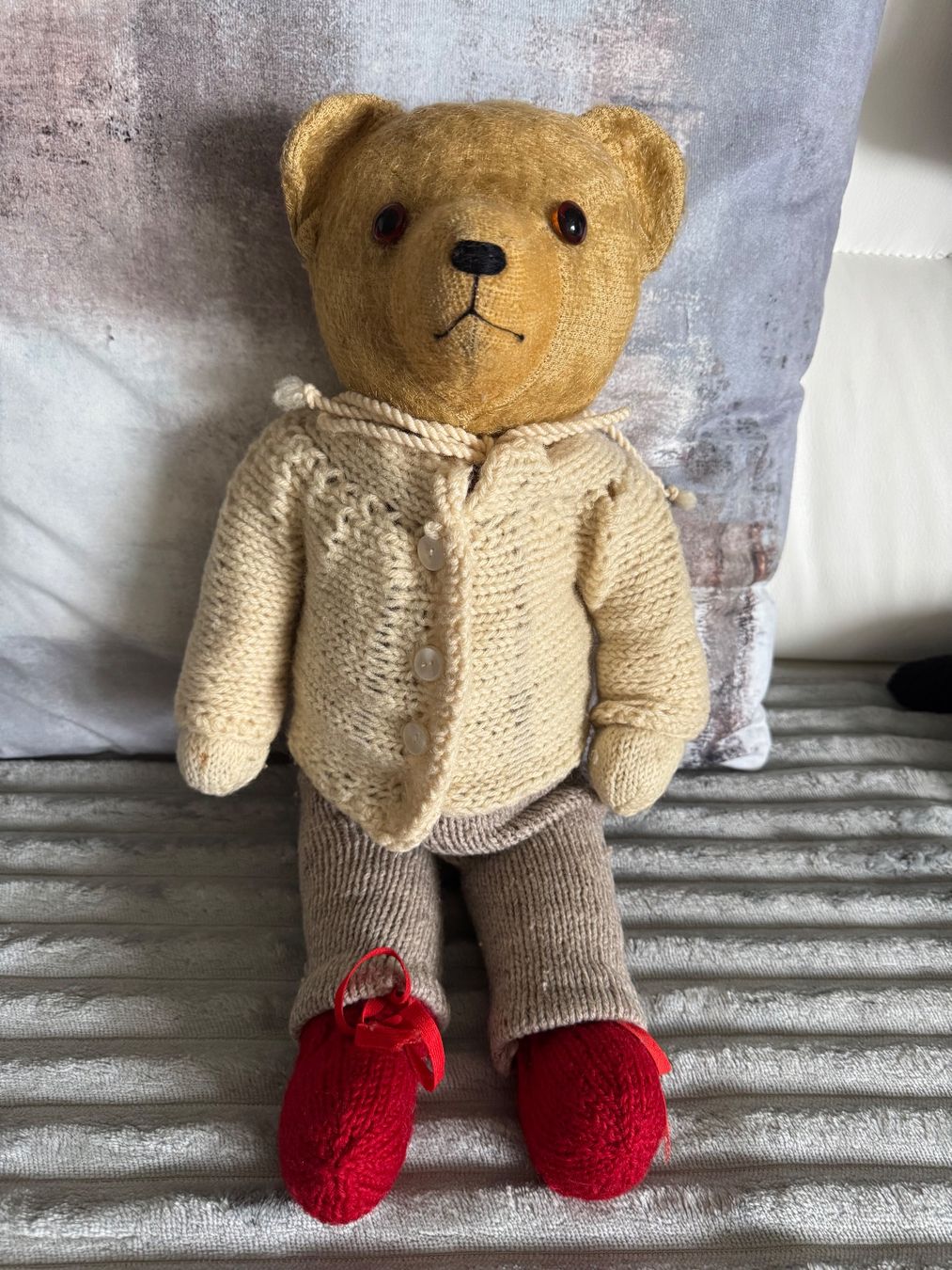 Giocattoli: Antiker Mohair-Teddybär mit Glasaugen – Difettoso da Greifensee venduto da silviuki