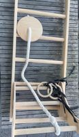 Climbing Wall with Rings and Rope Wooden Good Condition