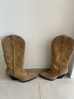 Wunderschöne Cowboy-Stiefel aus Wildleder, Größe Zara