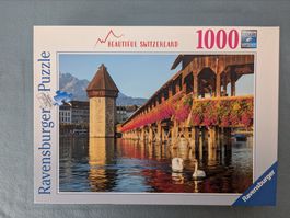 Ravensburger Puzzle 1000 Teile Kapellbrücke Luzern, Neu OVP