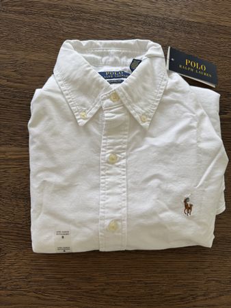 Polo Ralph Lauren Oxford Hemd weiss Classic Fit Gr. S – NEU