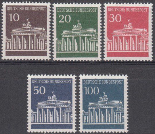 Tutti i francobolli: BRD Mi 506 - 510 postfrisch – Usato da Bürglen TG venduto da StampGraf