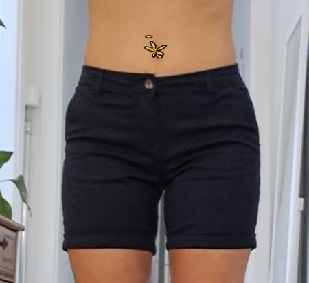 Shorts bleus marine XS