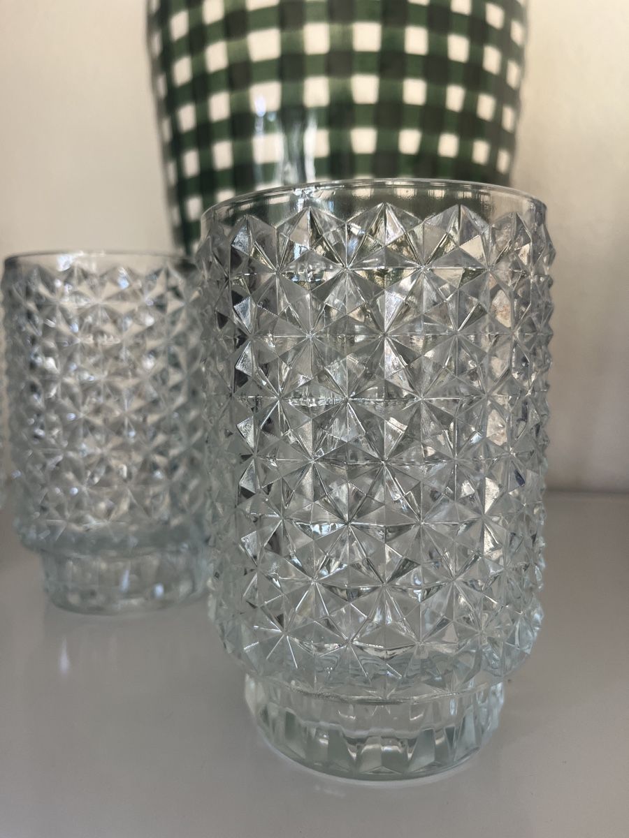 Kerzenständer: 4x Teelicht Glas geschliffen groß – Gebraucht aus Zürich von Budulinek123 1