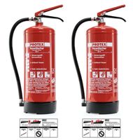 ABC Pulverfeuerlöscher 6 kg mit Halterung