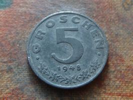 AUTRICHE  5  Groschen  1948