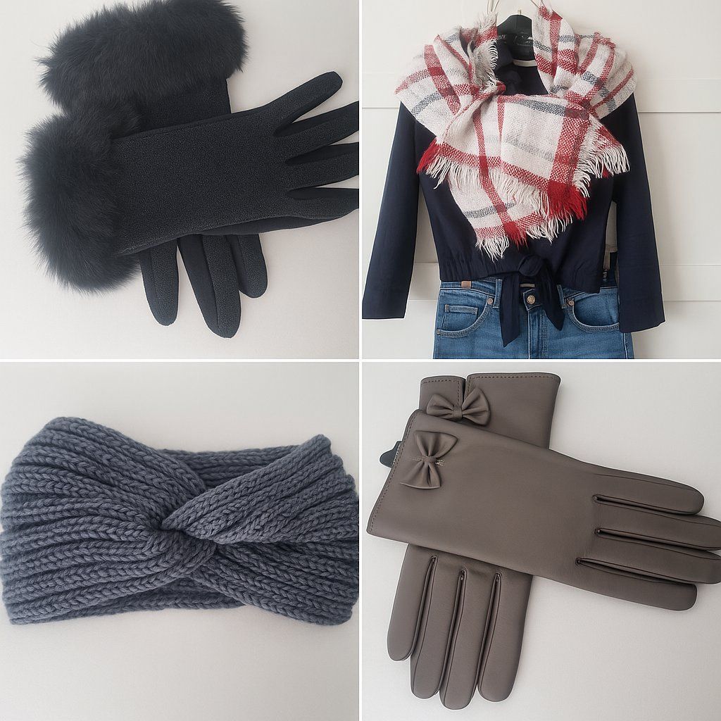 Kleiderpakete: Wunderschöne Wintermode: Handschuhe, Stirnband & Schal – Neu (gemäss Beschreibung) aus Watt von fra_tad