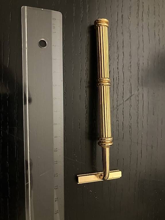 Rasoi & Lamette da barba: Rasoio a lametta, in ottone, vintage – Usato da Origlio venduto da Zeto.81