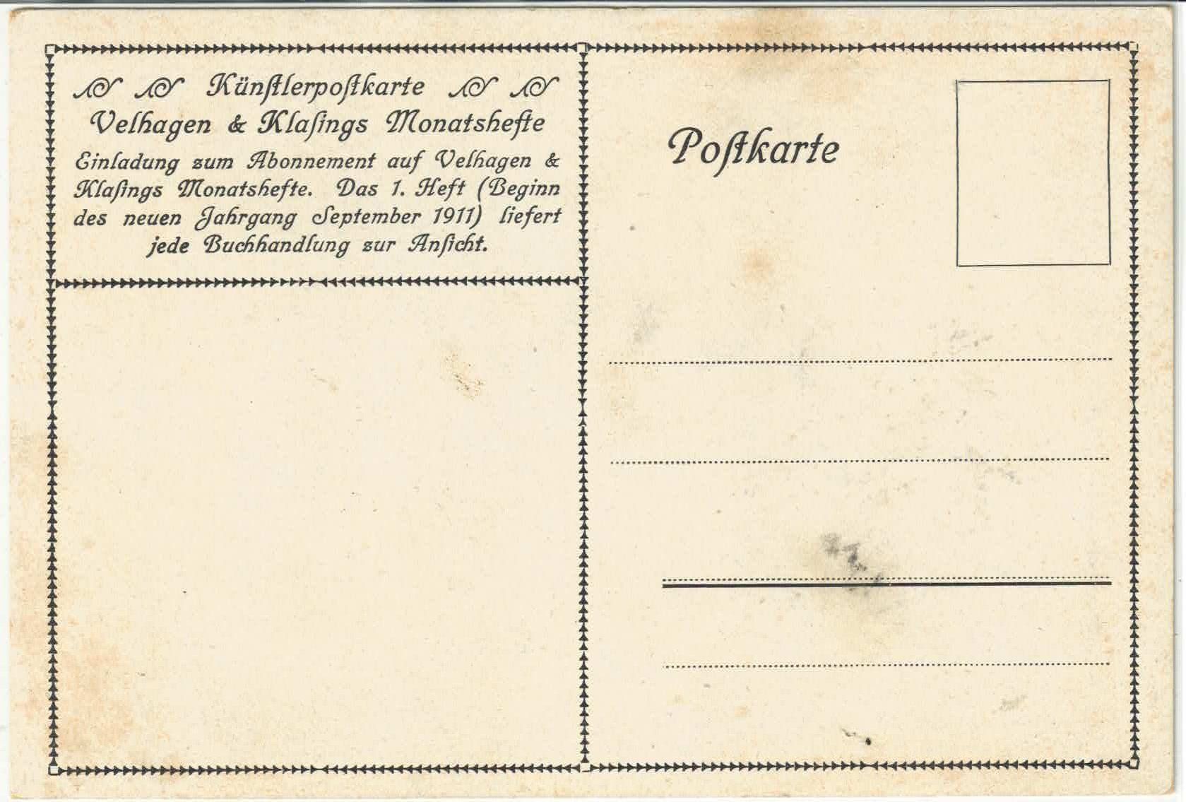 Cartoline postali: Das blaue Kleid - Dr. Joachim von Bülow – Usato da Ettingen venduto da Kartenplanet 1