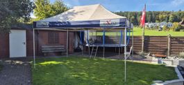 Faltzelt/Scherenzelt/Marktzelt/Pavillon 4.5x3m Premium