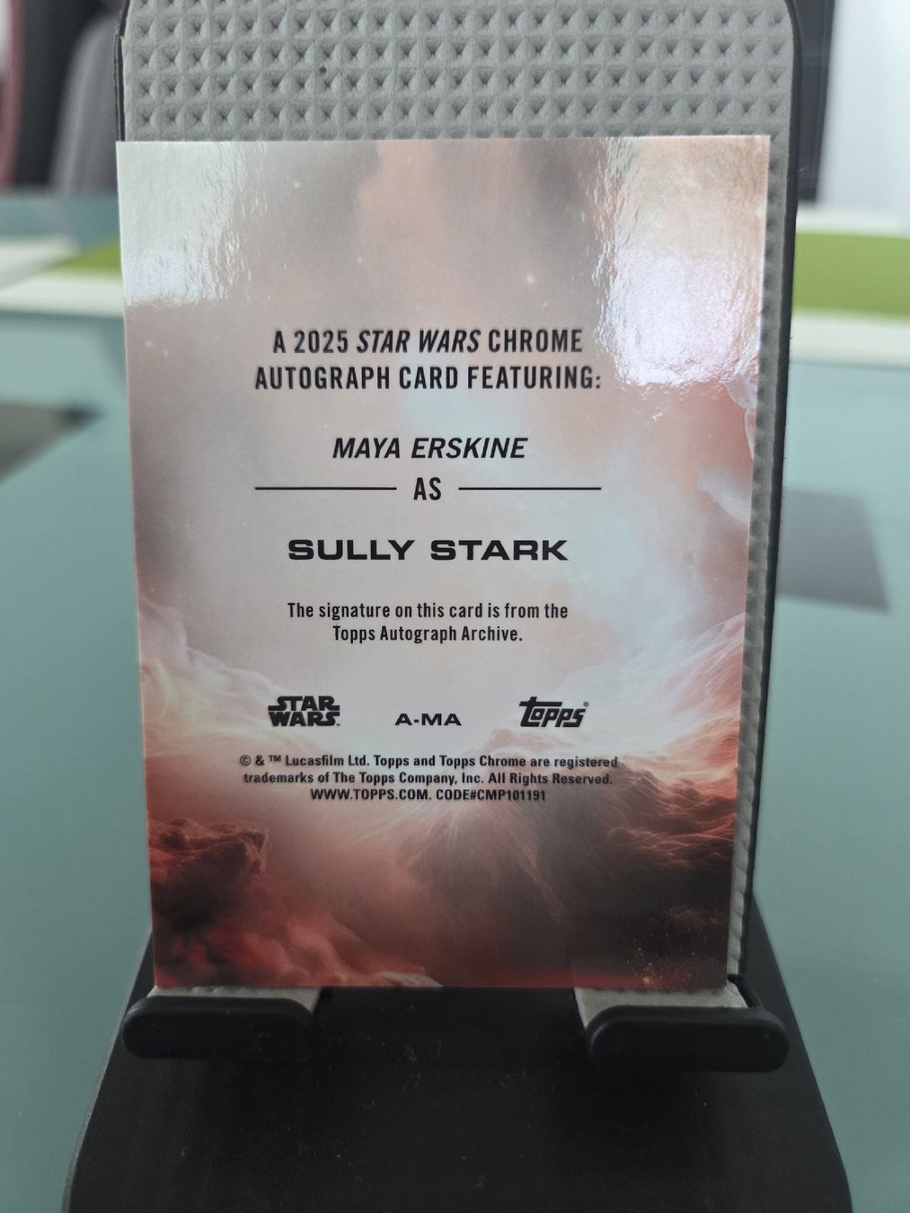 Star Wars Carte collezionabili: Topps Chrome Star Wars 2025 Sully Stark Autograph /150 – Usato da Frick venduto da JArc 1