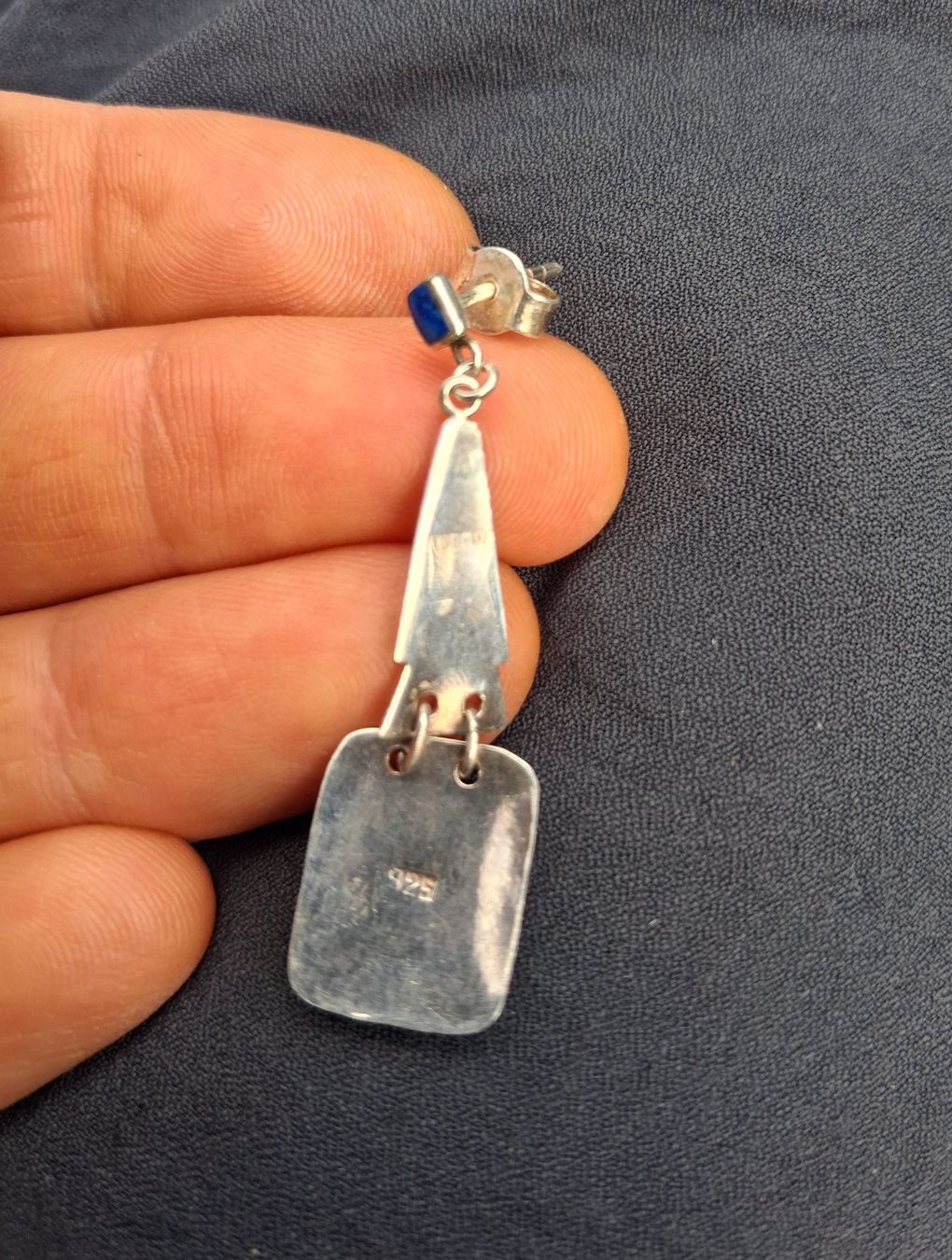 Ohrringe & -stecker: Ohrhänger Silber 925 Lapislazuli Vintage, Einzelstück – Neu (gemäss Beschreibung) aus Wald ZH von e8e 1