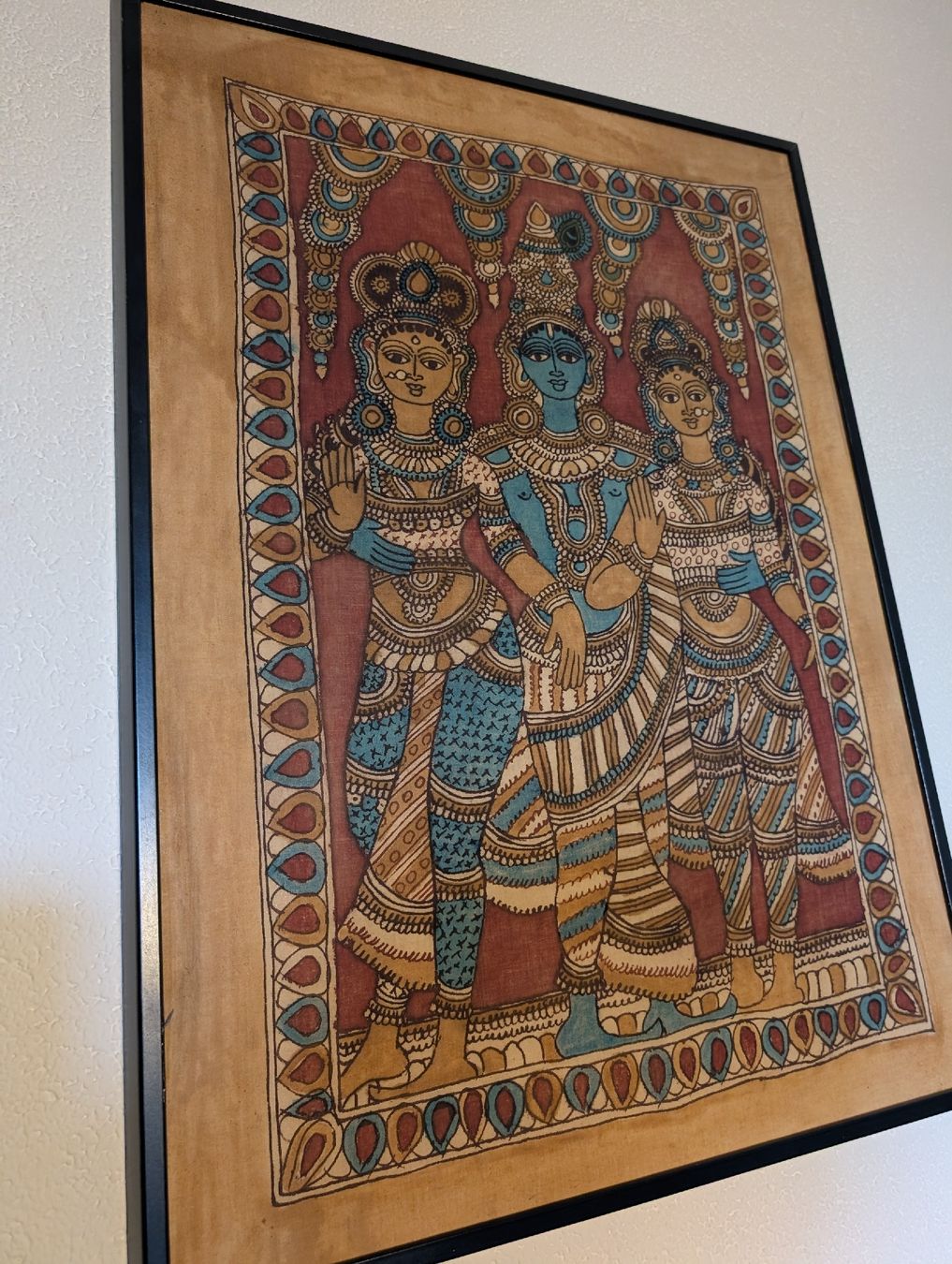 Tutte le decorazioni: Tableau peint à la main Inde représentation divinités . – Usato da Echallens venduto da Naia21111111111 2
