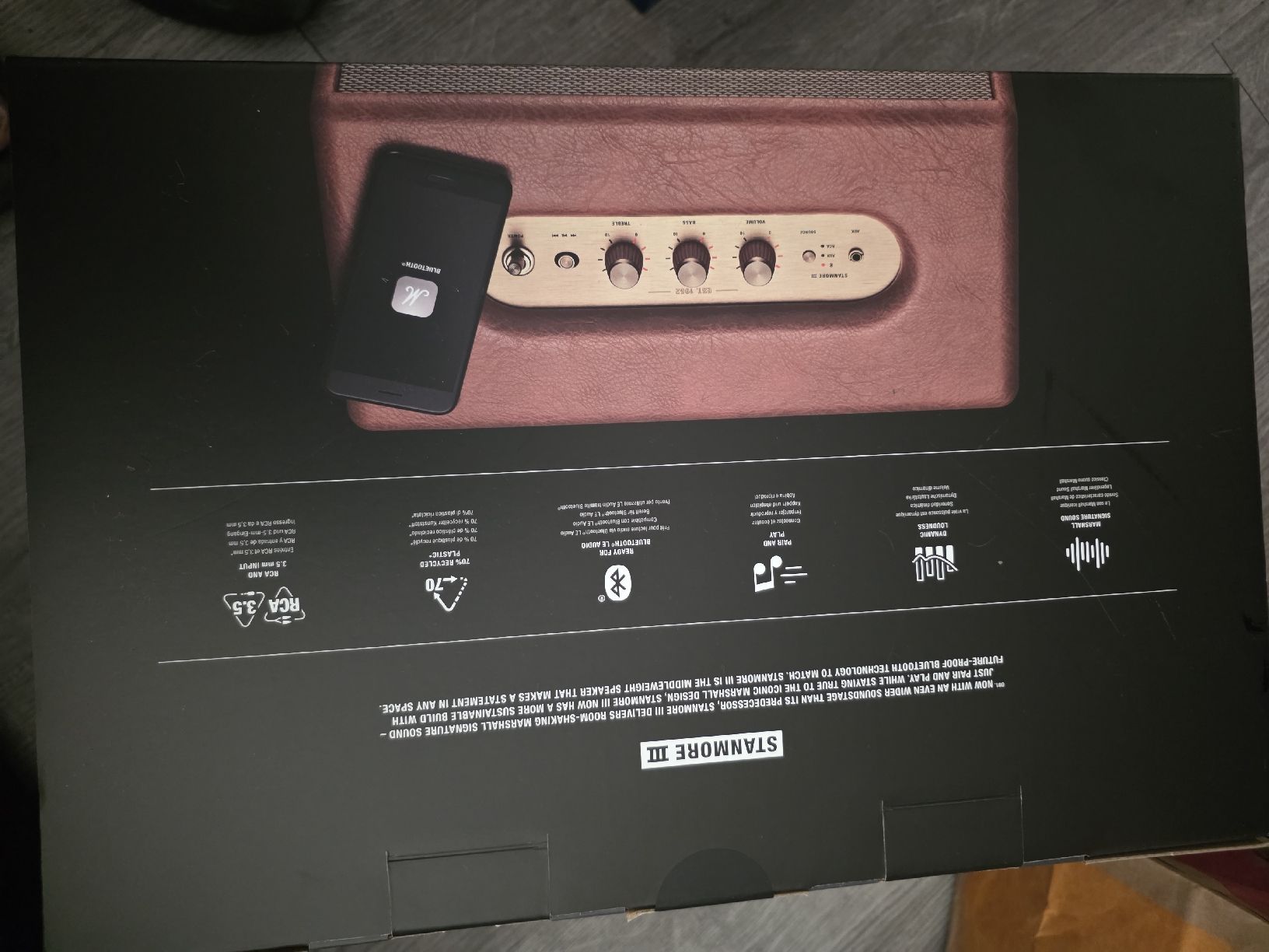 Marshall Casse acustiche: Enceinte Marshall Stanmore III Bluetooth marron neuve – Nuovo e nell'imballaggio originale da Genève venduto da mei_d6lr 1
