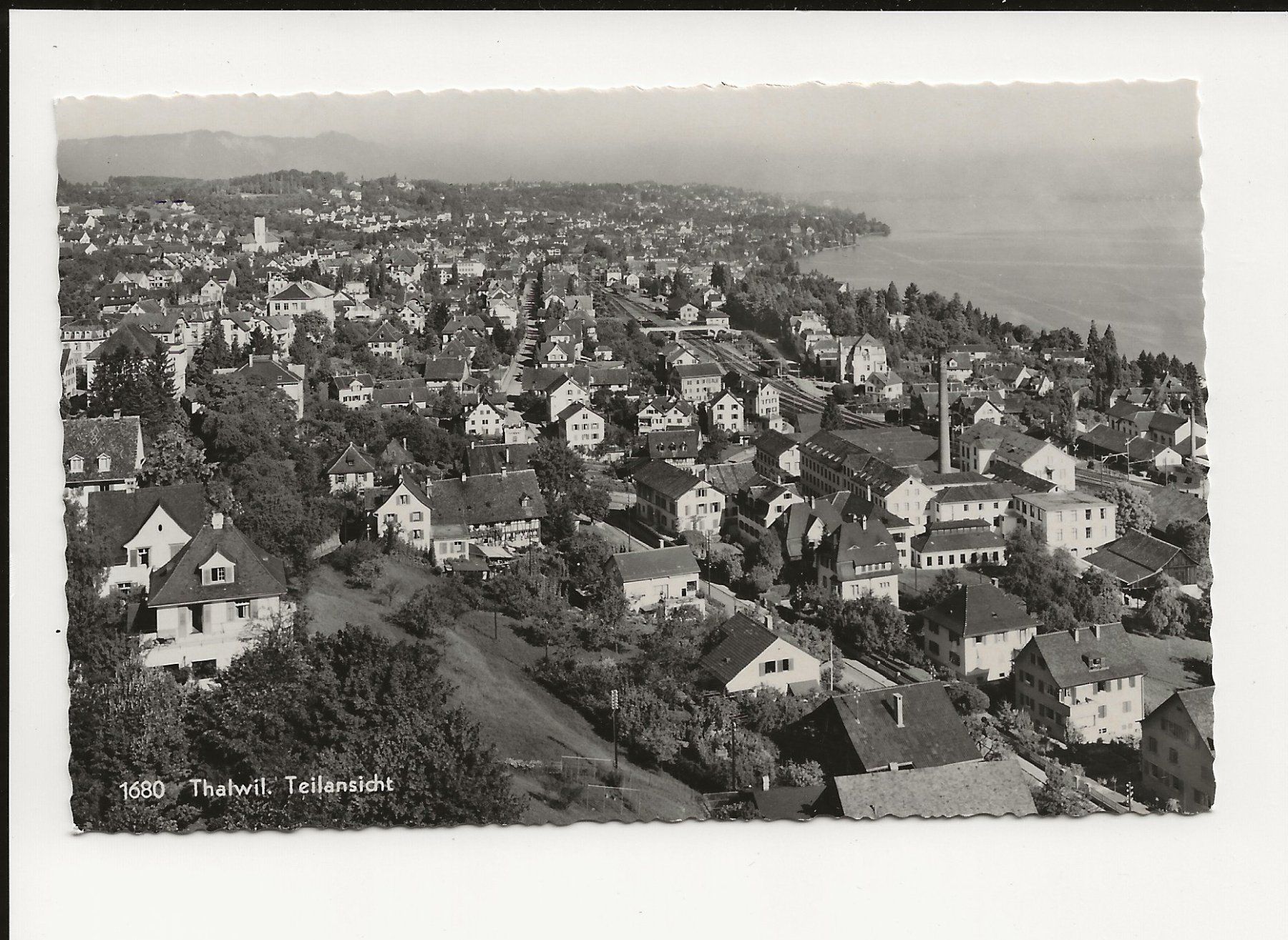 Cartoline postali: AK ca.1940 Thalwil , Teilansicht – Usato da Greifensee venduto da 315WDO