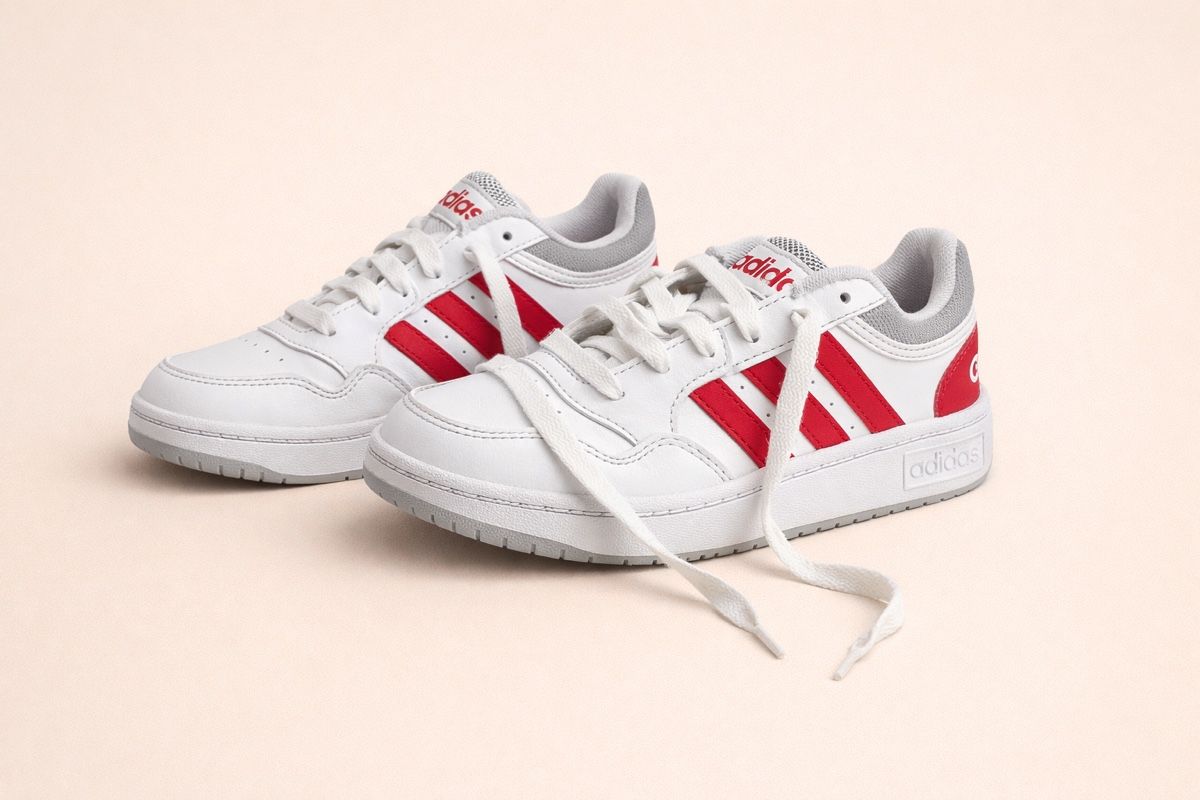 Adidas Scarpe per ragazzi: ADIDAS SNEAKERS BLANCHES/ROUGES – Usato da Lausanne venduto da mar_6snp 2