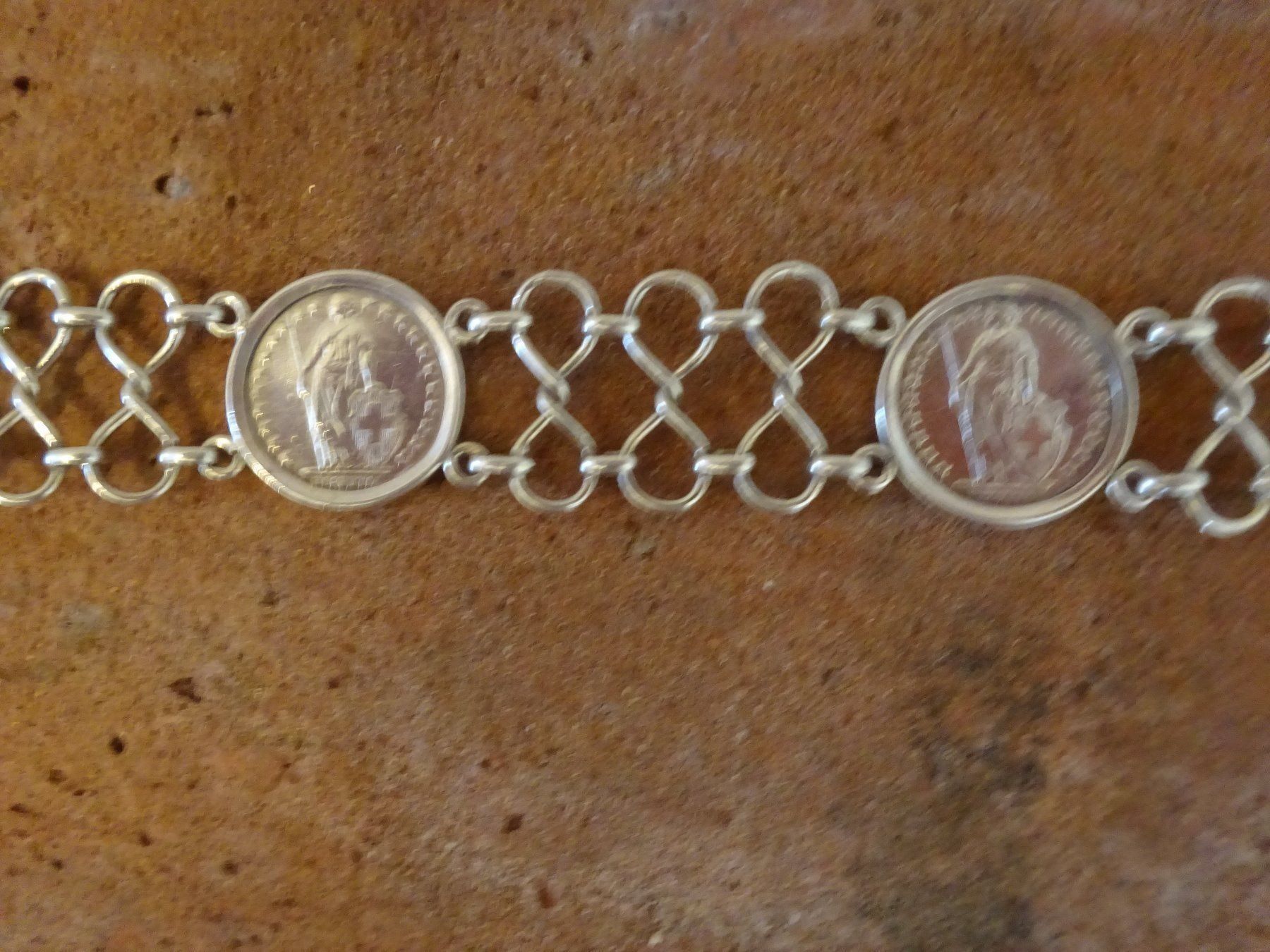 Armbänder & -reifen: Münzarmband 1950 / 800 Silber – Gebraucht aus Esslingen von FetteSchnecke 7