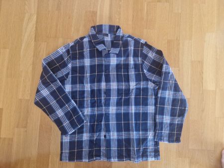 Schiesser Pyjama Oberteil Shirt Hemd, Gr.S 48
