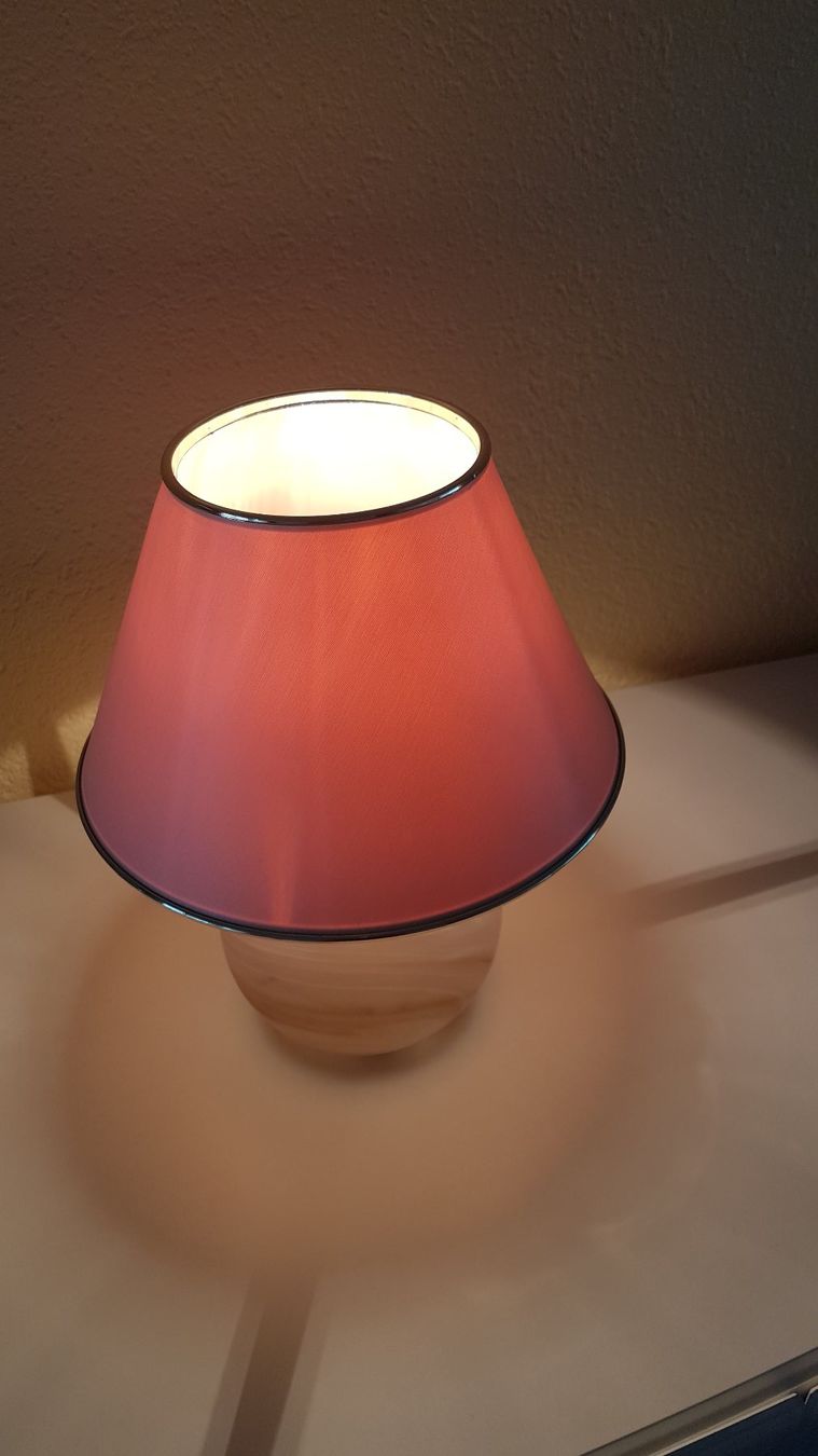Arco Lampade: Tischlampe mit Leinenschirm – Usato da Mönchaltorf venduto da boesi51 2