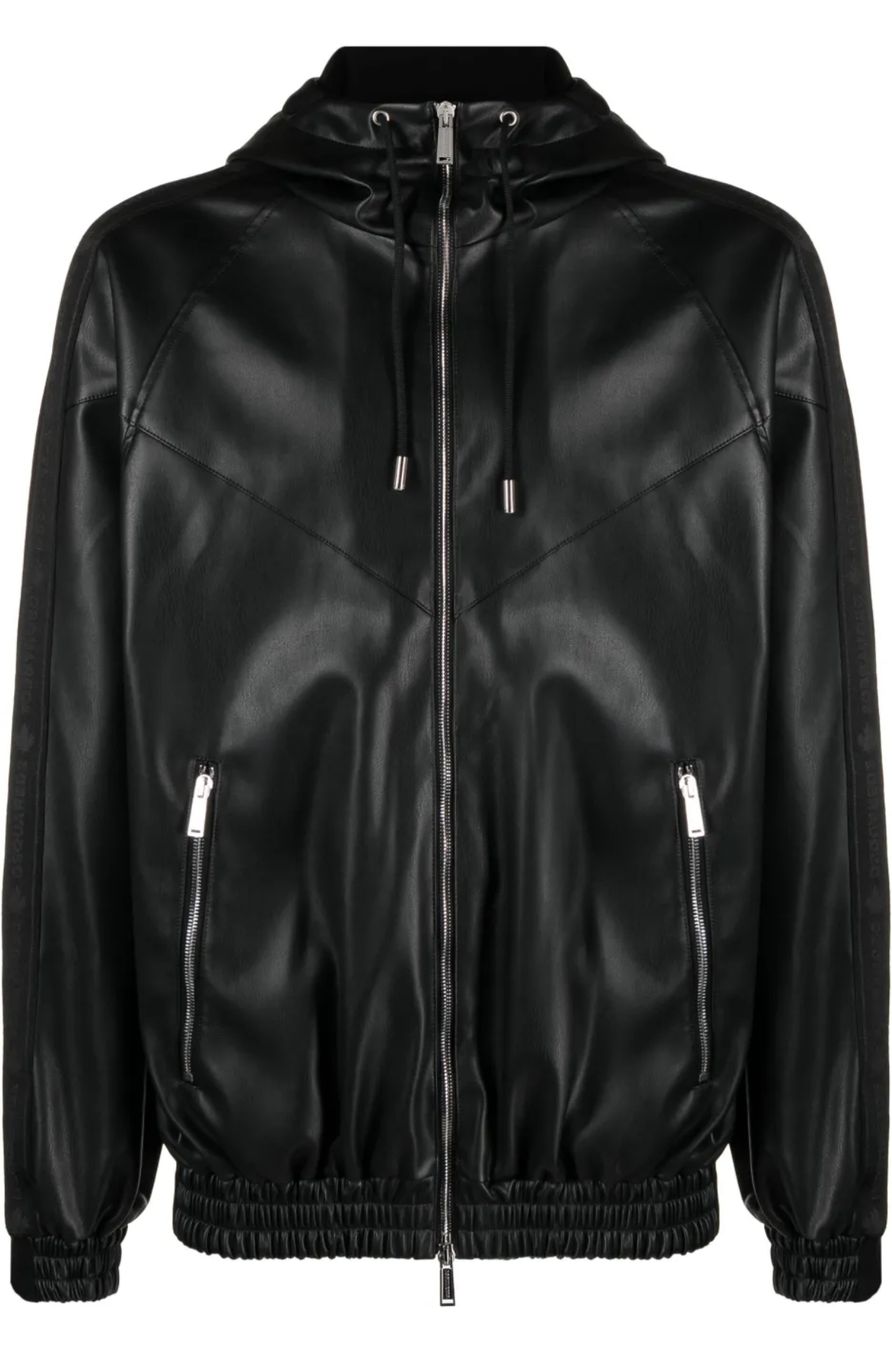 Dsquared2 Jacken: Dsquared2 Lederjacke mit Kapuze – Neu und originalverpackt aus Amriswil von newschweiz 3