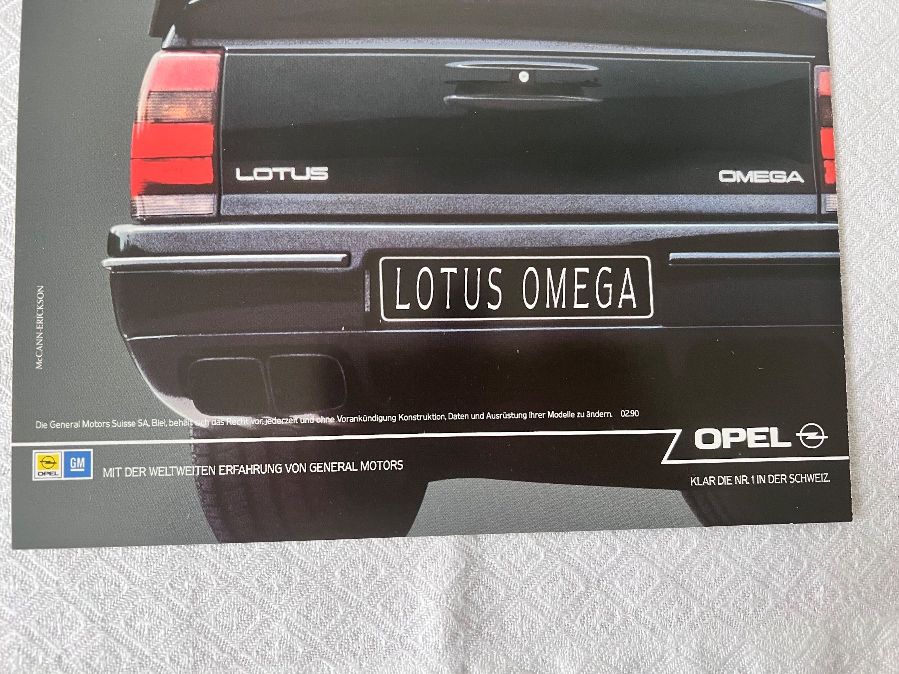 Lotus Documenti: LOTUS OMEGA Faltprospekt – Usato da Münchenbuchsee venduto da Volver64 3