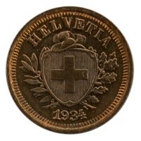 Schweiz / Suisse - 1 Rappen - 1934  STGL