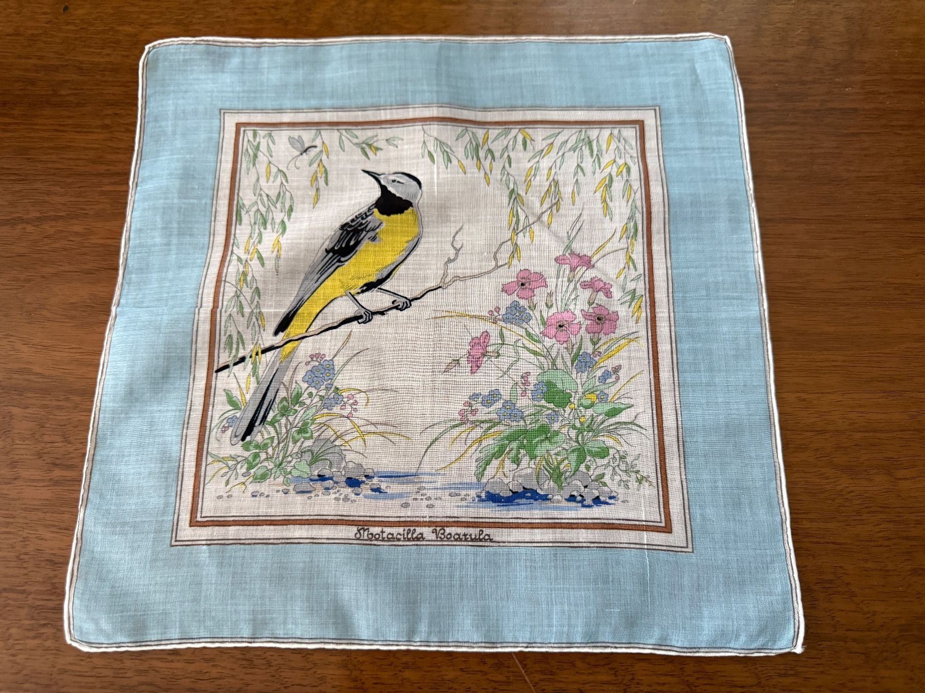 Sonstige Kleidung & Accessoires: Taschentuch mit Vogelmotiv hellblau – Gebraucht aus Erstfeld von Mario_boe0 1