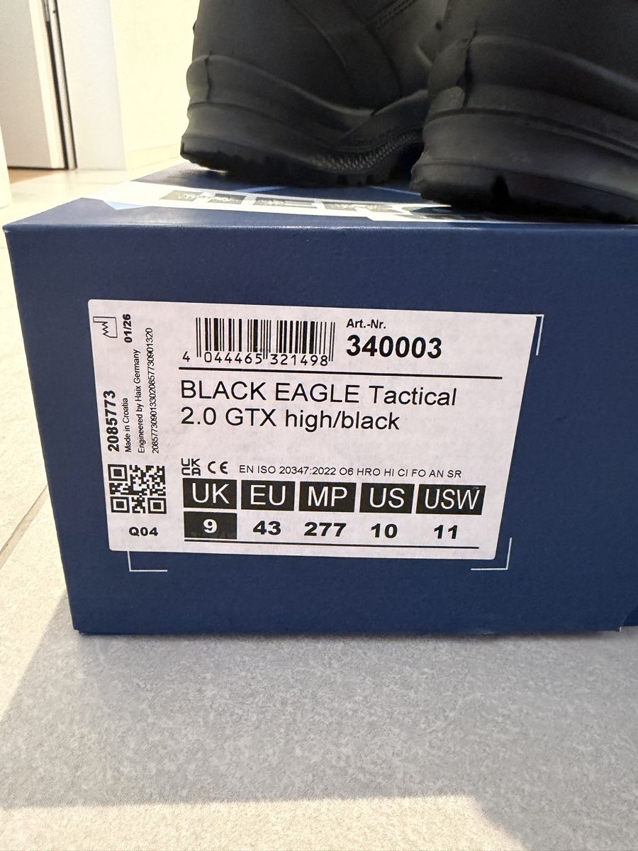 Haix Scarpe da uomo: Chaussure Haix Black Eagle Tactical 2.0 GTX – Nuovo e nell'imballaggio originale da Biel/Bienne venduto da Gualtieri_10 2