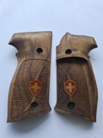 Nussbaum Griffschalen mit Daumenauflage für die Sig P220 