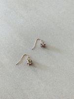Jolies boucles d'oreille, pierres brillantes