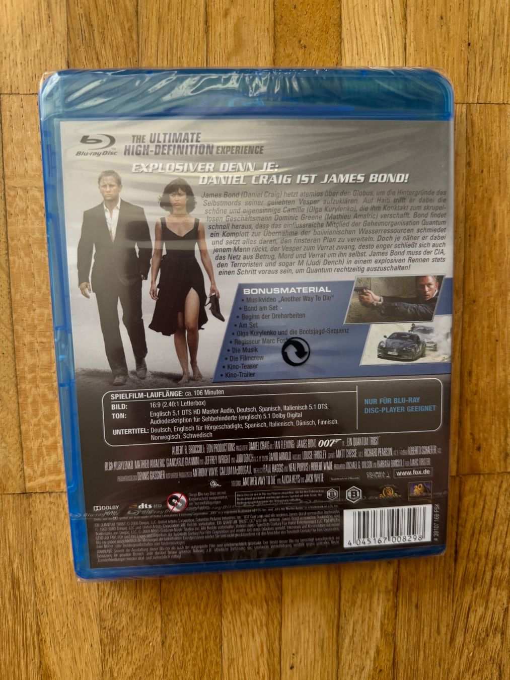 Alle DVDs: EIN QUANTUM TROST 007. (BLU-RAY/OVP) – Neu und originalverpackt aus Basel von san_2qlq 1