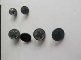 antike Schweizer Kreuz Knöpfe 6 Stück (8)