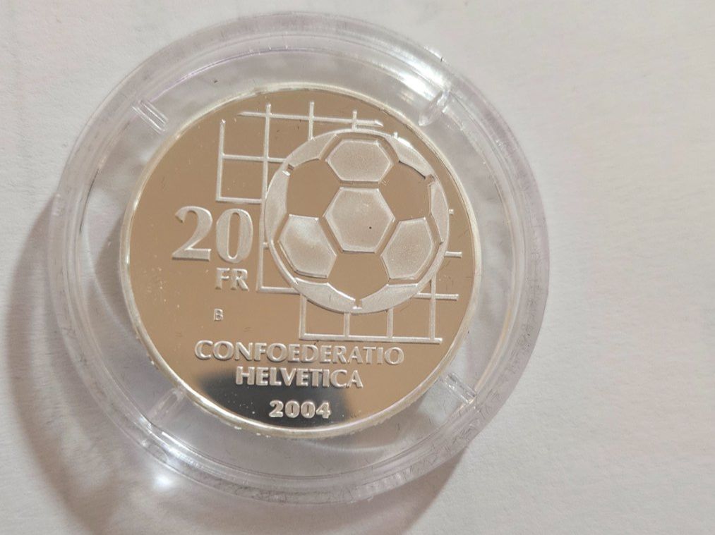 Tutti le monete: 20 Franken 100 Jahre FIFA 2004 – Usato da Escholzmatt venduto da Lagano 1