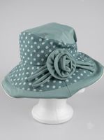 💙 Damen Hut mit Pünktchen, Grösse 56 cm, top!