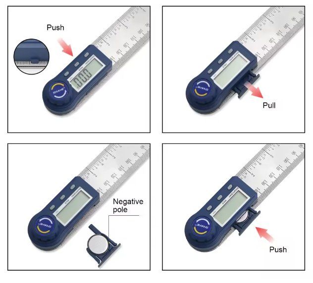 Misurare: Edelstahl Elektronischer Winkelmesser 200mm – Nuovo e nell'imballaggio originale da Geneve venduto da Titi2008 6
